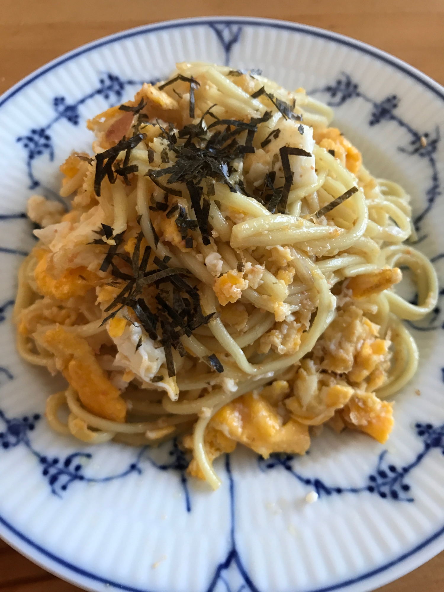 炒り卵とたらこソースの焼きそば