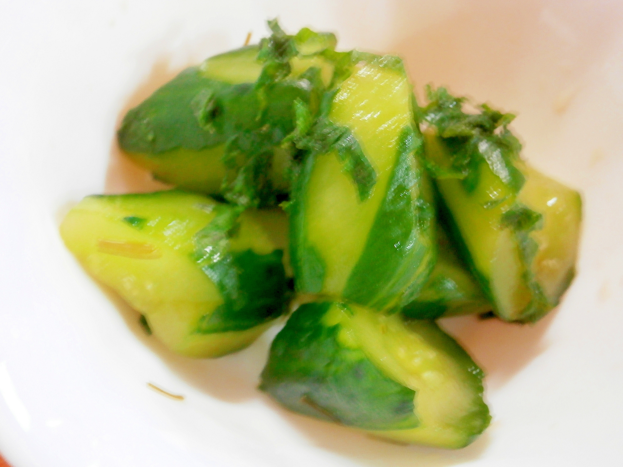 きゅうりと青じその麺つゆ漬け レシピ 作り方 By なな1151 楽天レシピ