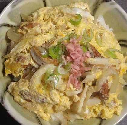 ♪鶏肉が無かったら♡ちくわでお手軽玉子丼♪