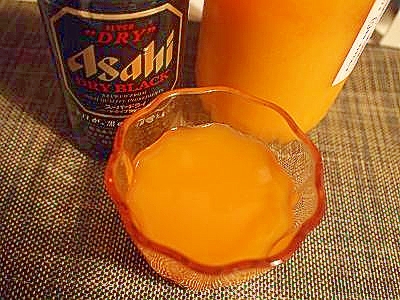 黒ビール入れて♪　ちょこっとリッチ気分梅酒