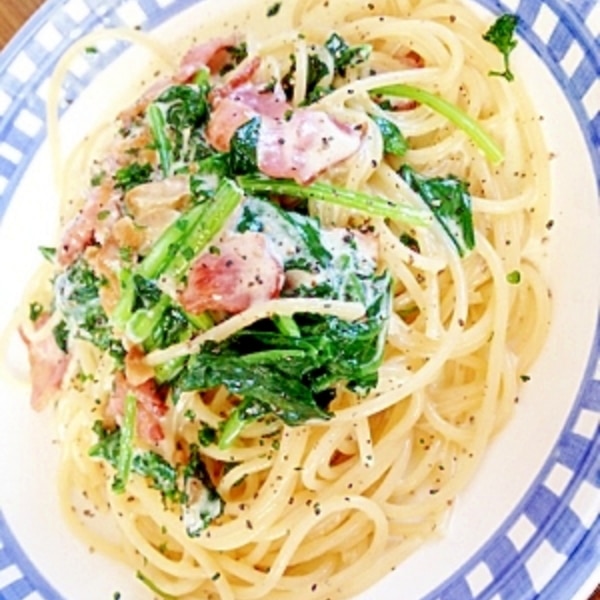 ベーコンとほうれん草のクリームパスタ レシピ 作り方 By かーにゃpon 楽天レシピ ベーコンとほうれん草のクリームパスタ レシピ 作り方 By かーにゃpon 楽天レシピ