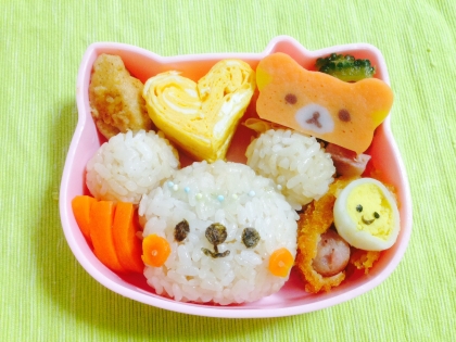 キャラ弁＊ティディベア風くまちゃん♪