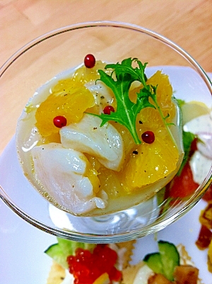 カフェ風 ホタテのオレンジマリネ 前菜 レシピ 作り方 By Superkinoko 楽天レシピ カフェ風 ホタテのオレンジマリネ 前菜 レシピ 作り方 By Superkinoko 楽天レシピ