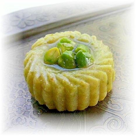 北アフリカの「マクルート」風ピスタチオクッキー