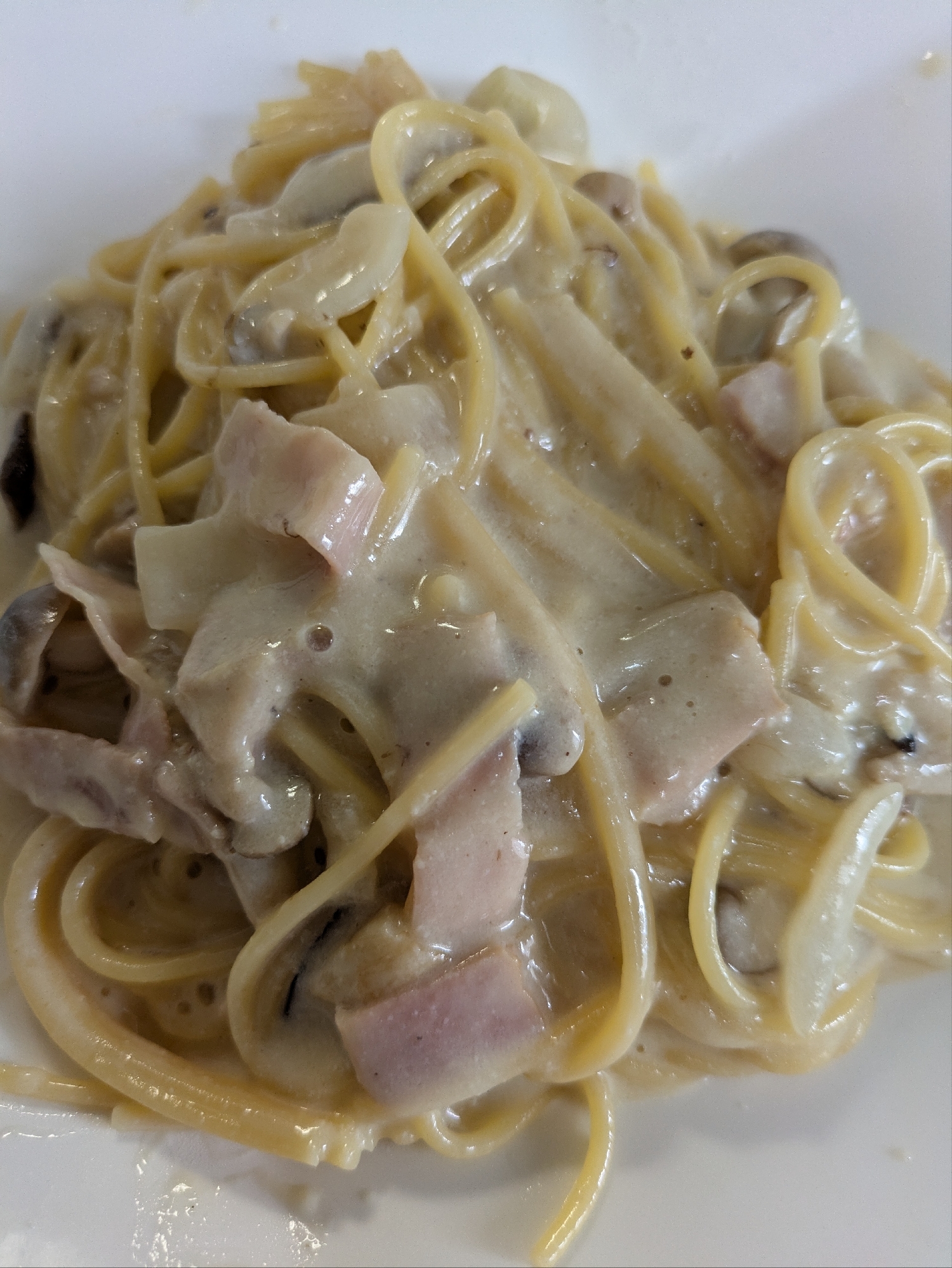 フライパンで作るスープパスタ