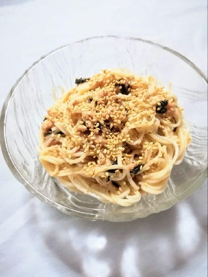 混ぜるだけ！ツナと韓国海苔のそうめん