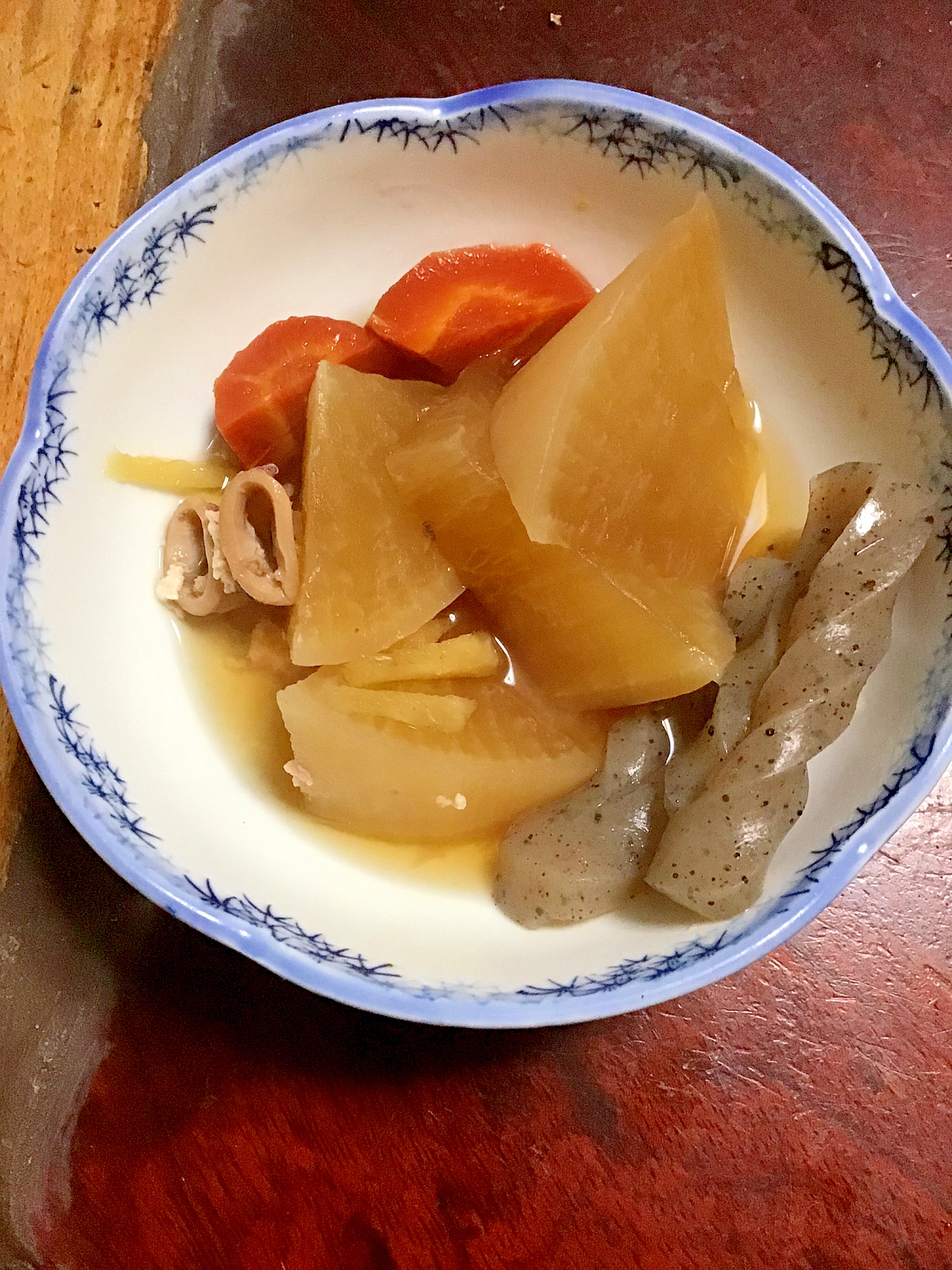 ヒイカと大根と金時人参とこんにゃくの煮物 レシピ 作り方 By とりあえず乾杯 楽天レシピ ヒイカと大根と金時人参とこんにゃくの煮物 レシピ 作り方 By とりあえず乾杯 楽天レシピ