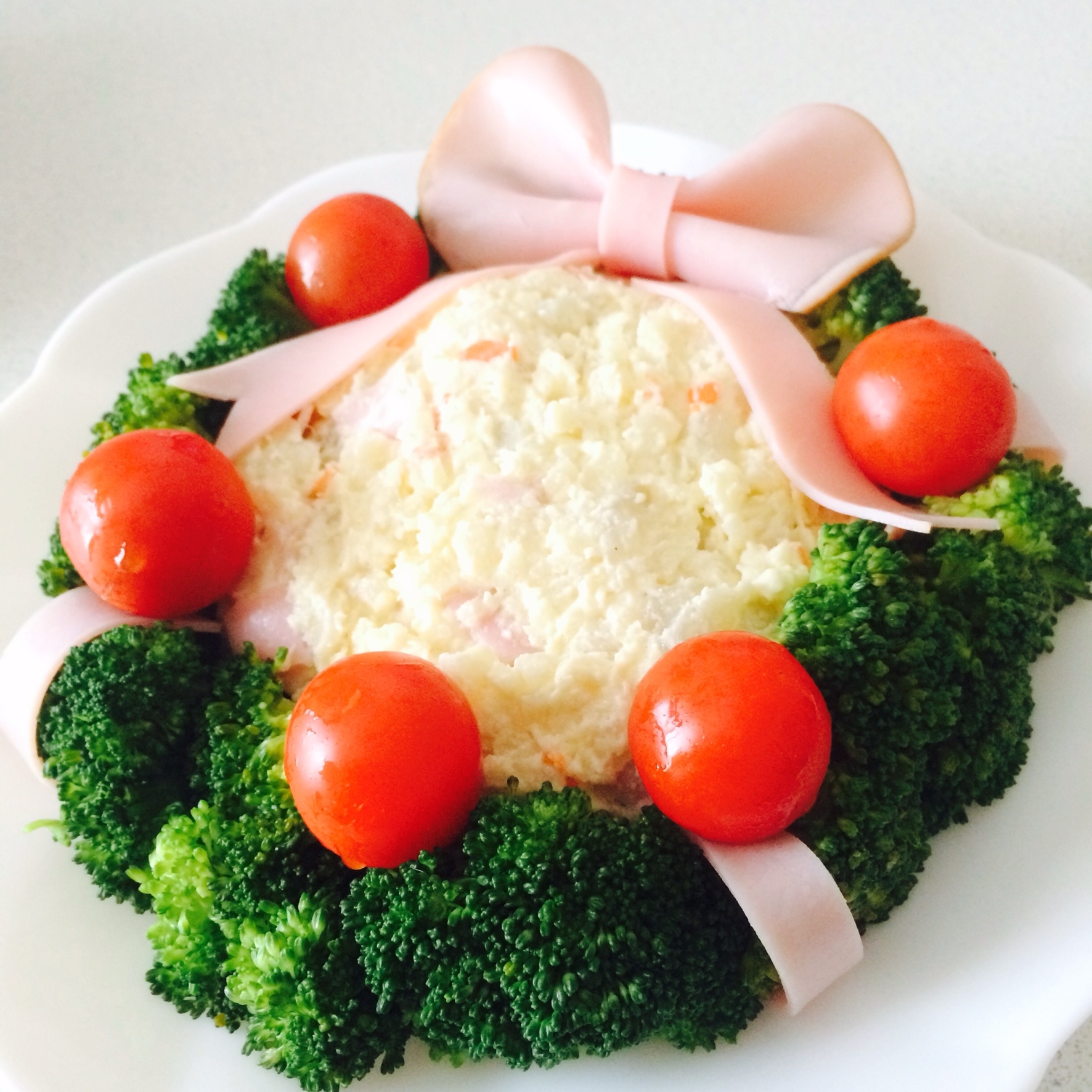 クリスマス★リースポテトサラダ