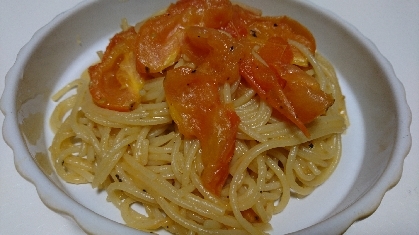 ちょっとおやつのトマトだけパスタ