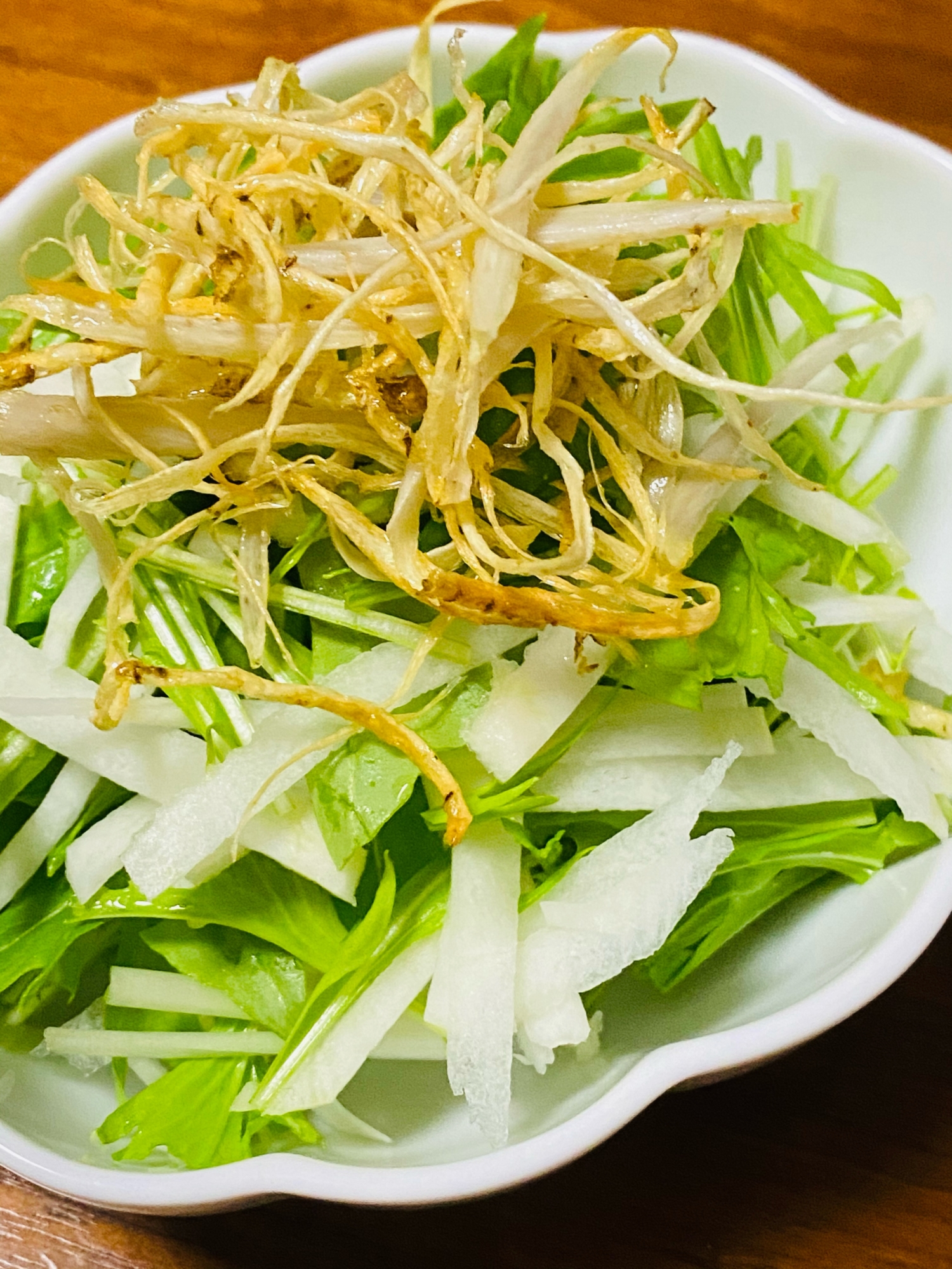 ごぼうと水菜サラダ