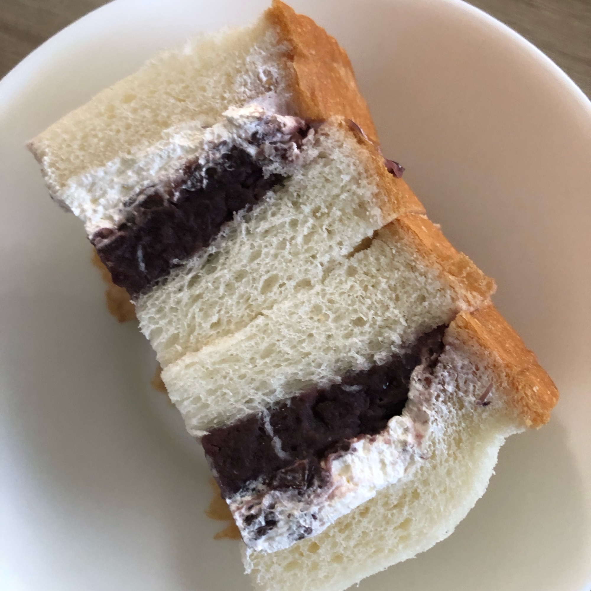 あんこと生クリームのサンド