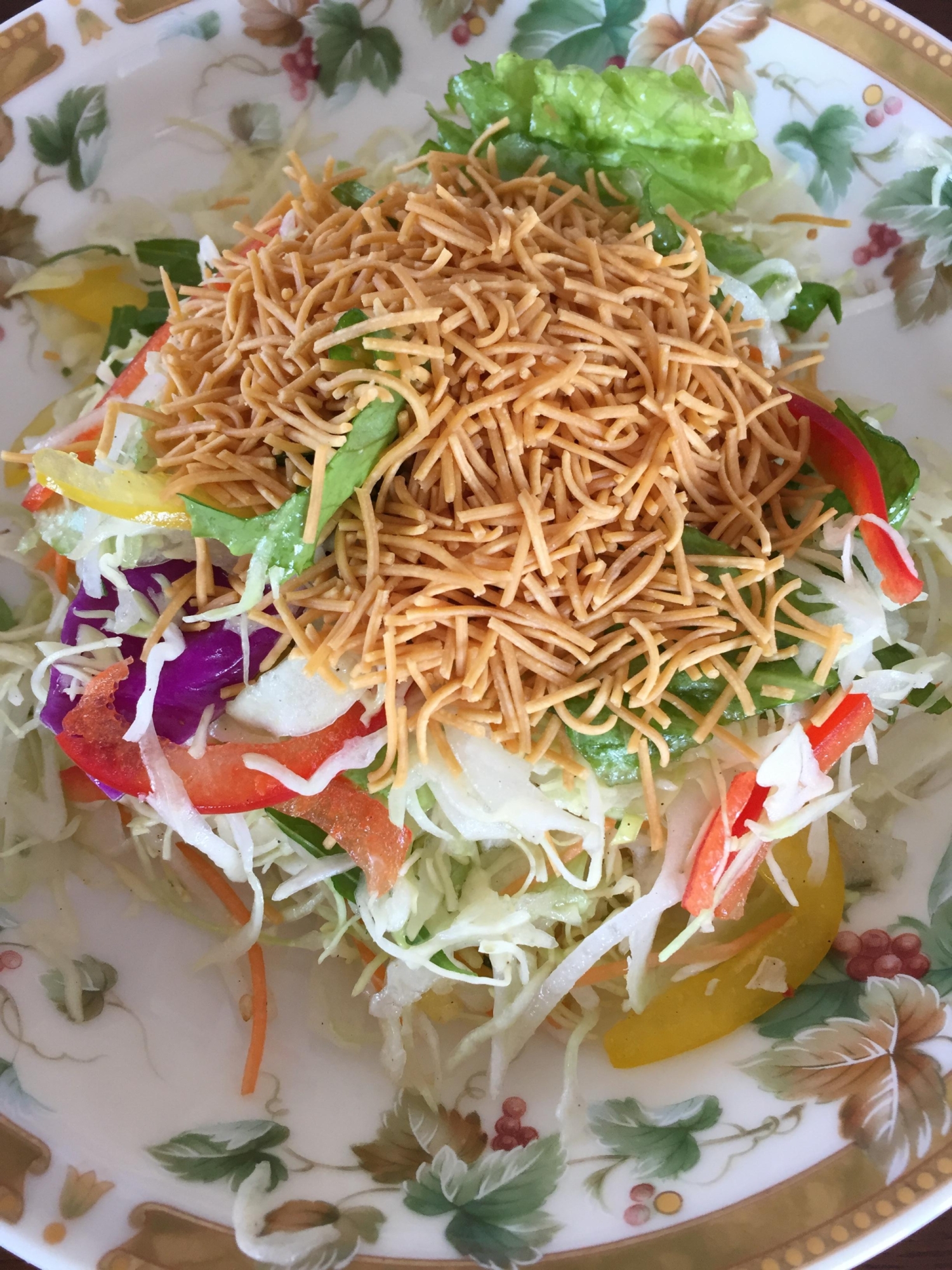 無限キャベツ、パリパリ麺はカット野菜で♡