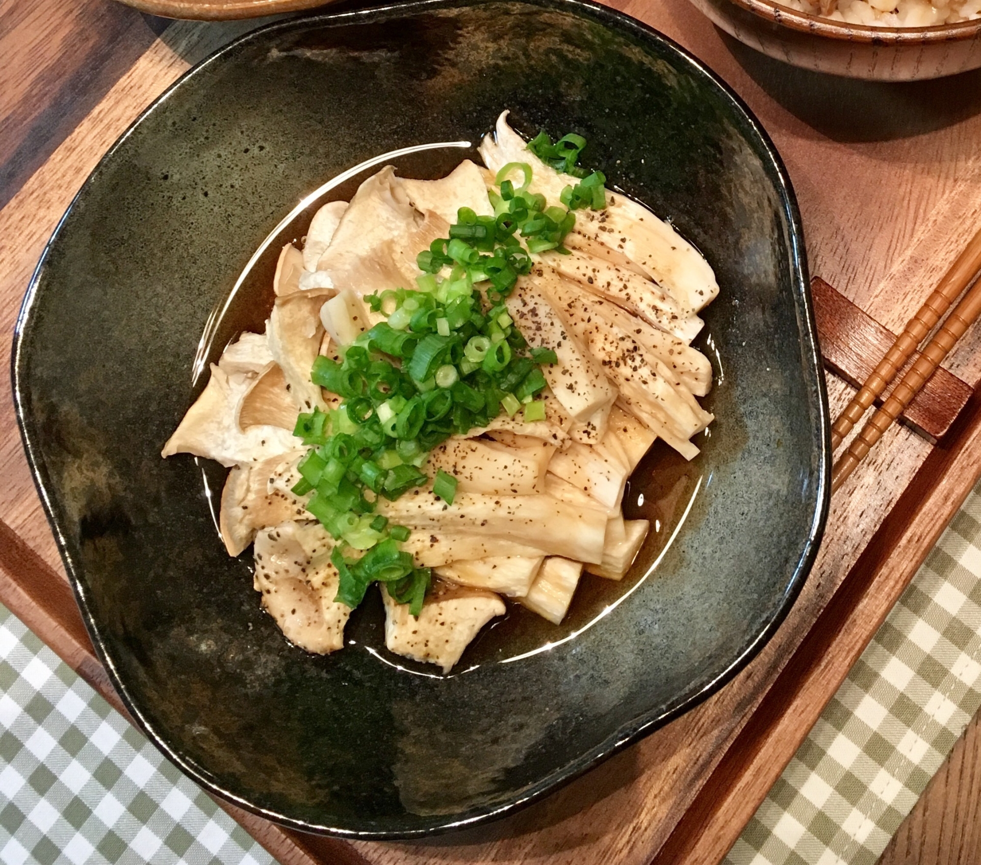 簡単エリンギのレンジ蒸し