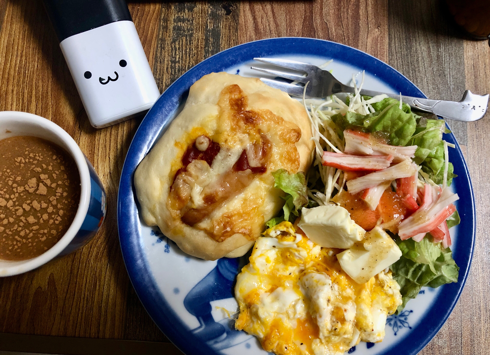 洋食朝ごはんプレート☆パン＆スクランブルエッグ