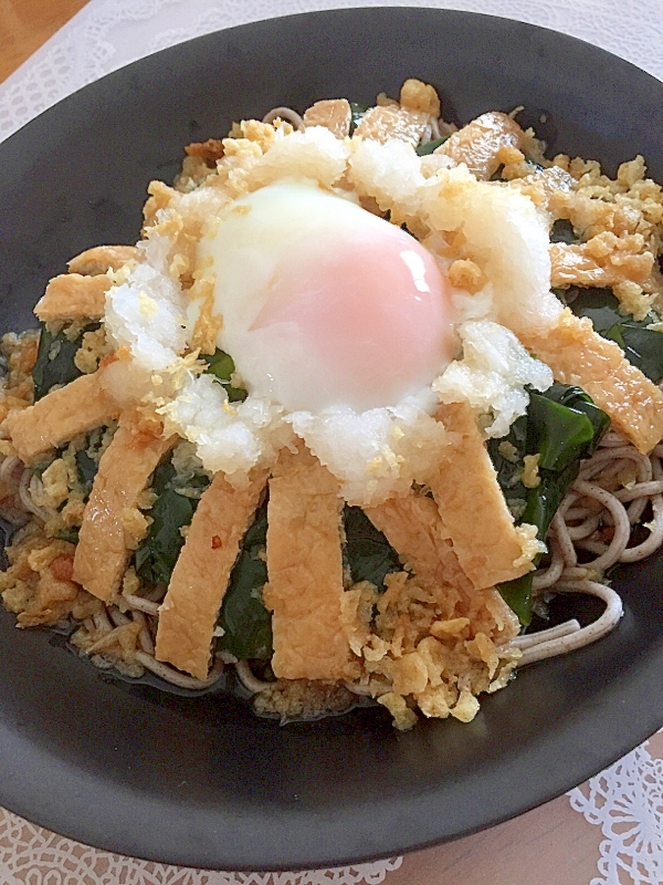 甘いお揚げがおいしい おろしたぬき蕎麦 レシピ 作り方 By ぽよっちぷーちゃん 楽天レシピ