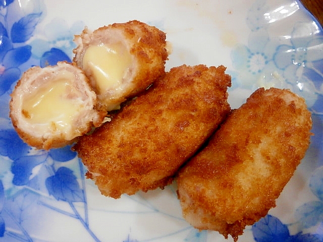 豚ロース焼肉用で チーズ入り一口とんかつ レシピ 作り方 By なな1151 楽天レシピ 豚ロース焼肉用で チーズ入り一口とんかつ レシピ 作り方 By なな1151 楽天レシピ