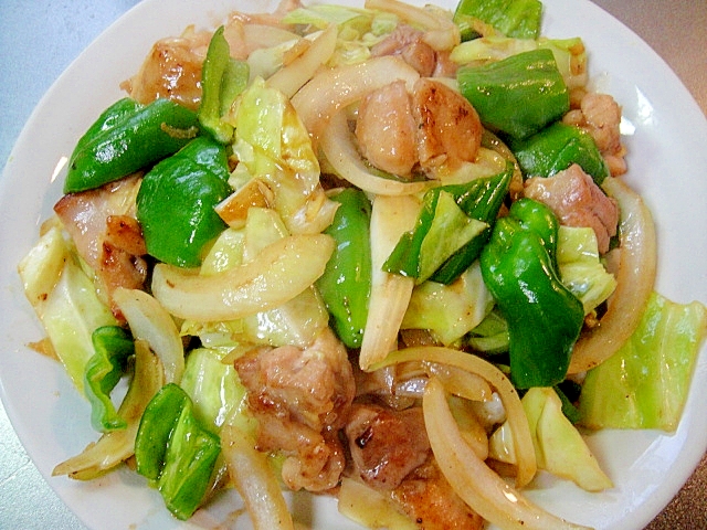 鶏もも肉とキャベツピーマンの中華炒め レシピ 作り方 By Mint74 楽天レシピ