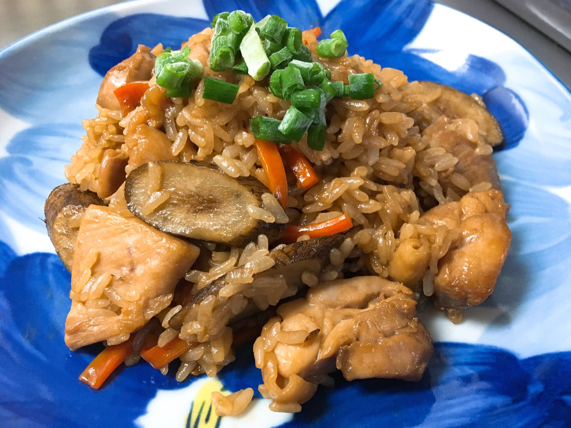 鶏と牛蒡の混ぜ飯☆