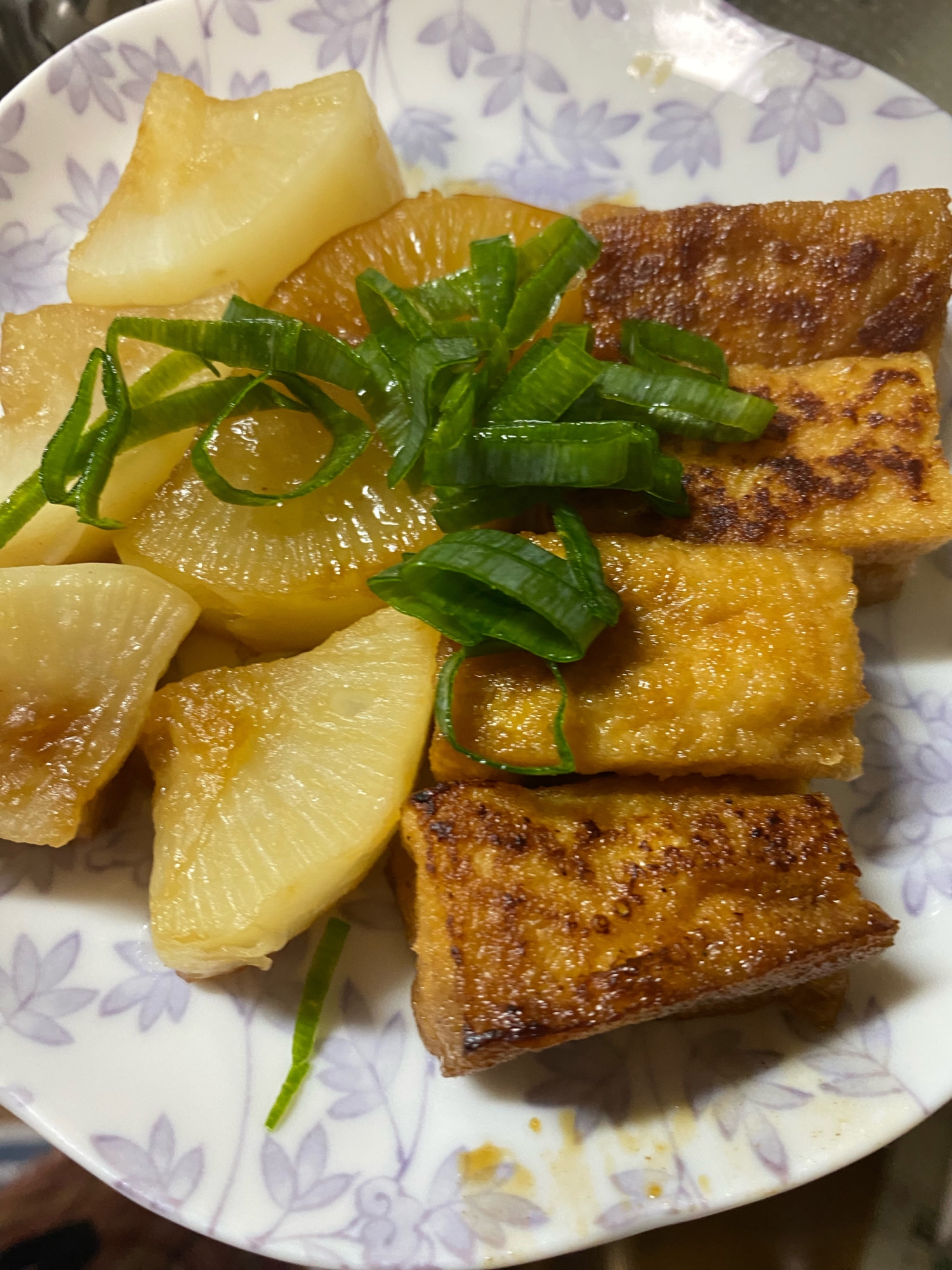 厚揚げと大根の焼き物