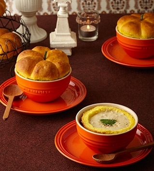 ル クルーゼ公式 かぼちゃパンとコーンシチュー レシピ 作り方 By ル クルーゼ公式ショップ 楽天レシピ