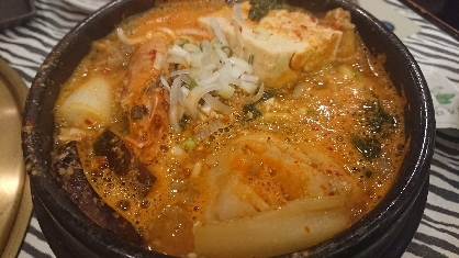 アサリの豆腐チゲ・スンドゥブ［韓国料理］