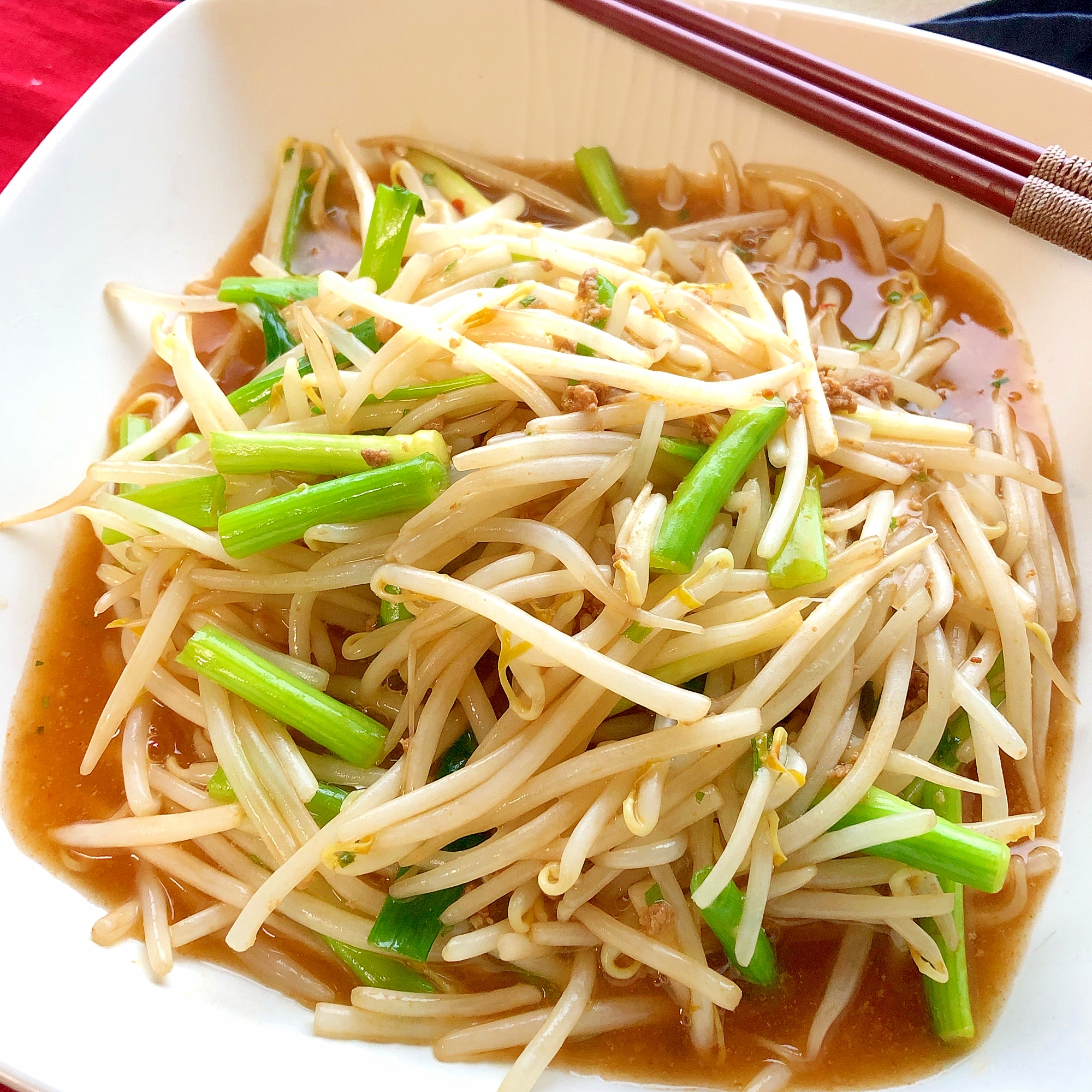 ご飯がススム麻婆もやし