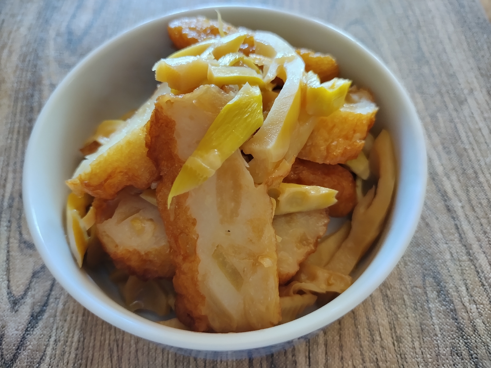 お母さんのたけのこと薩摩揚げの煮物