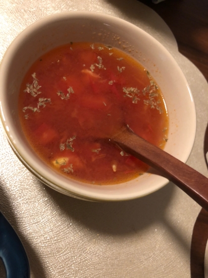 トマトの冷製スープ♪簡単♪夏にピッタリ♪
