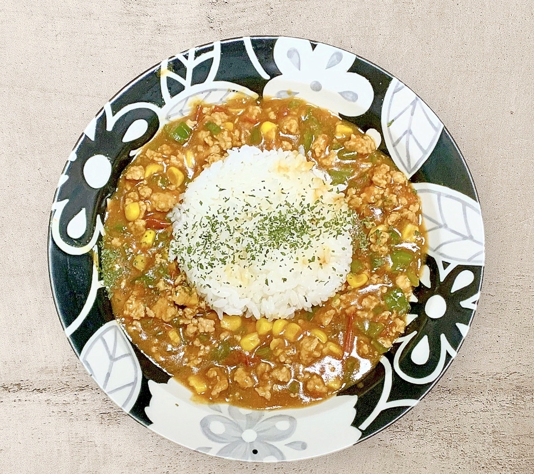 彩りキーマカレー