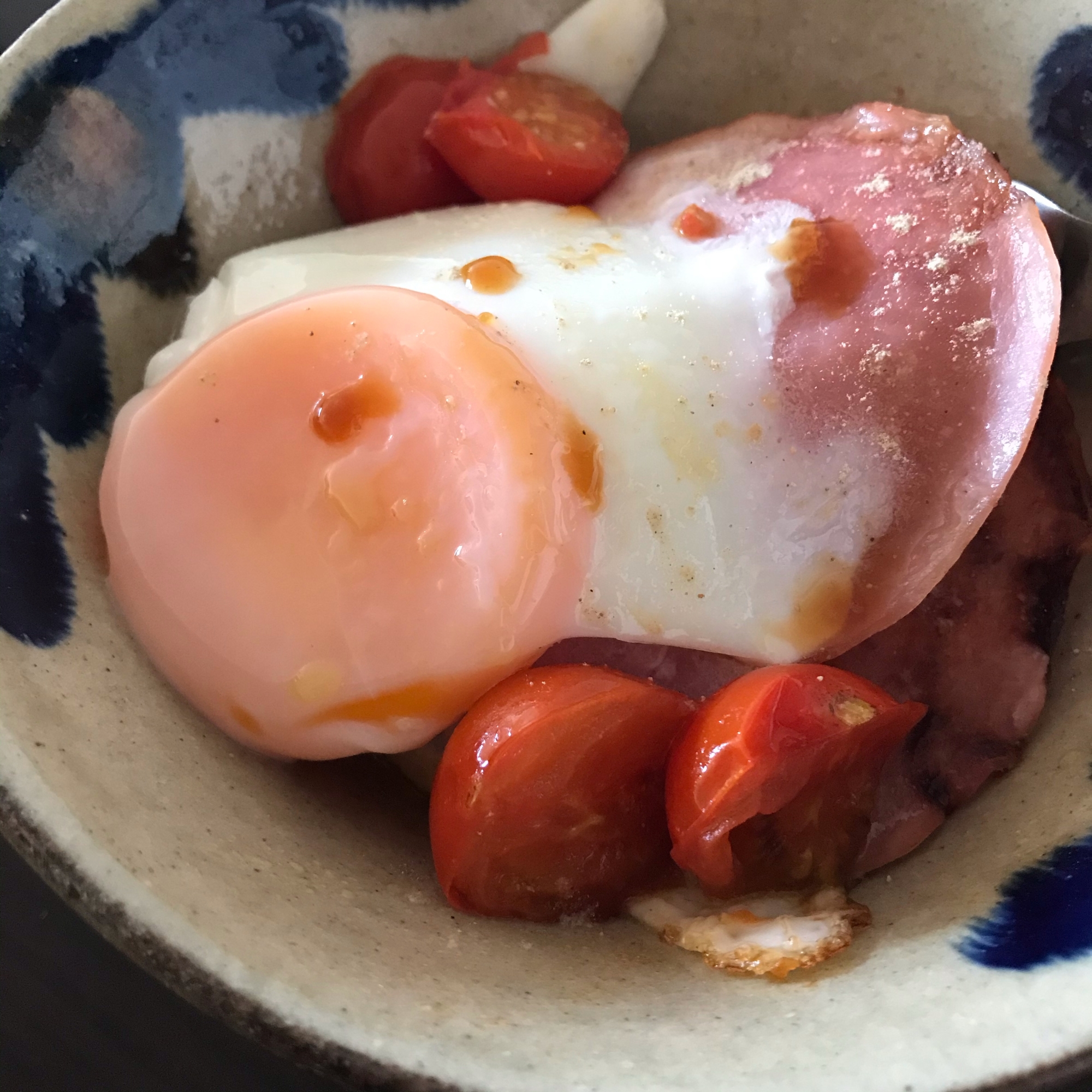 目玉焼きのっけスピード朝ごはん