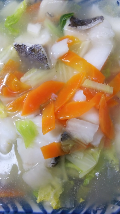 白菜と鱈のとろ～り　癒されスープ煮