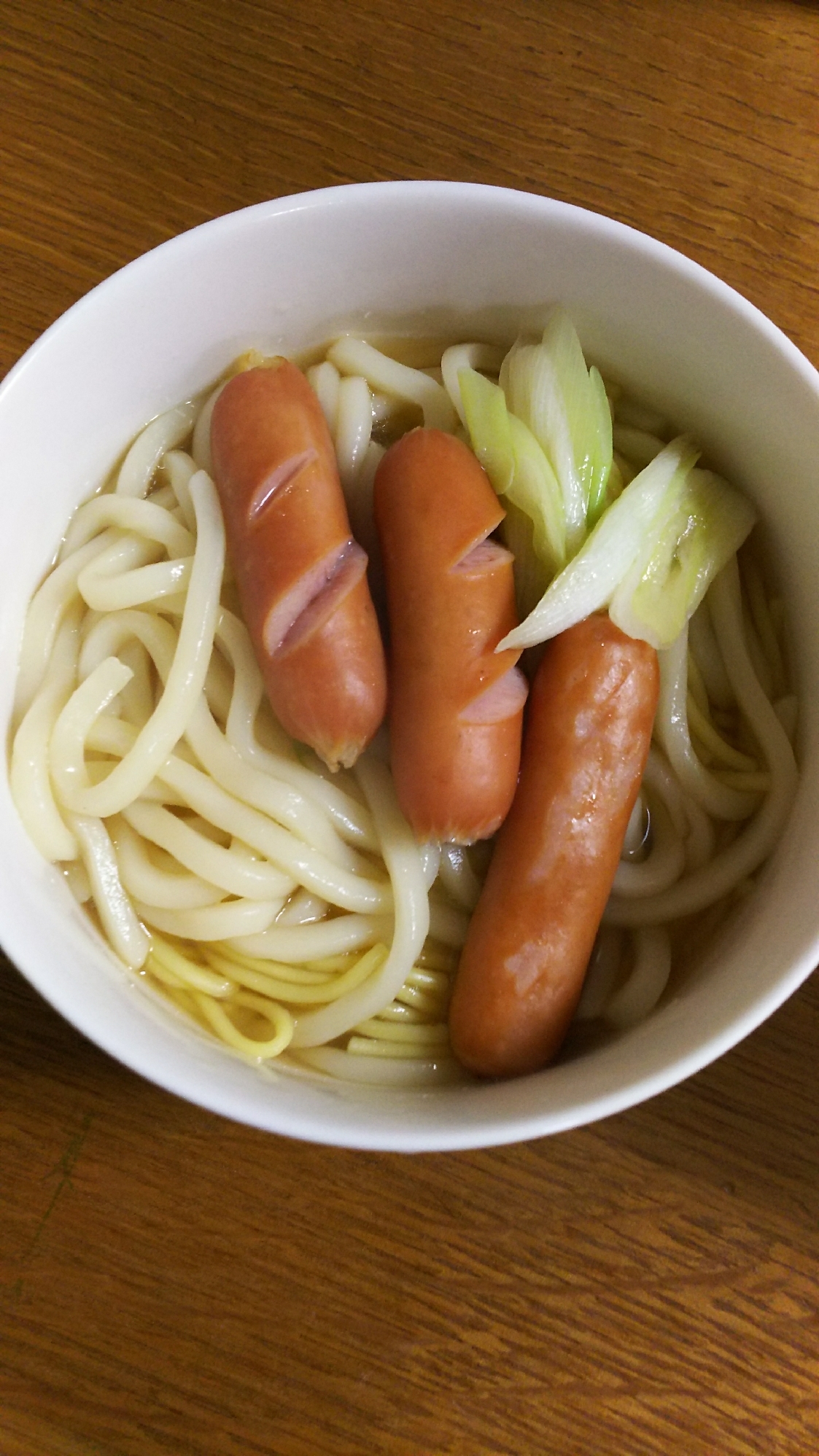 ウインナー ネギのうどんそば レシピ 作り方 By 4045g 楽天レシピ