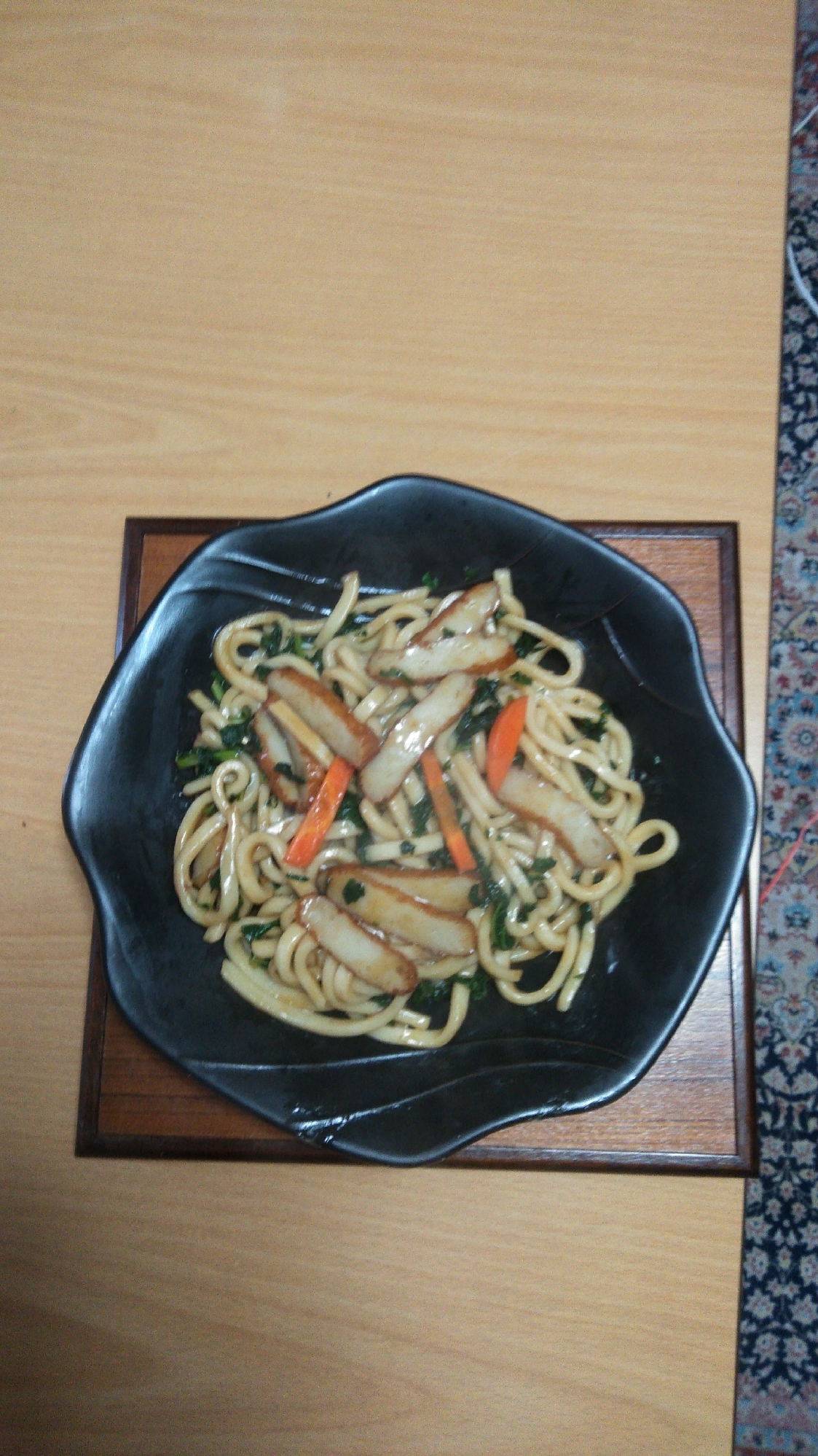 ソース味の焼きうどん