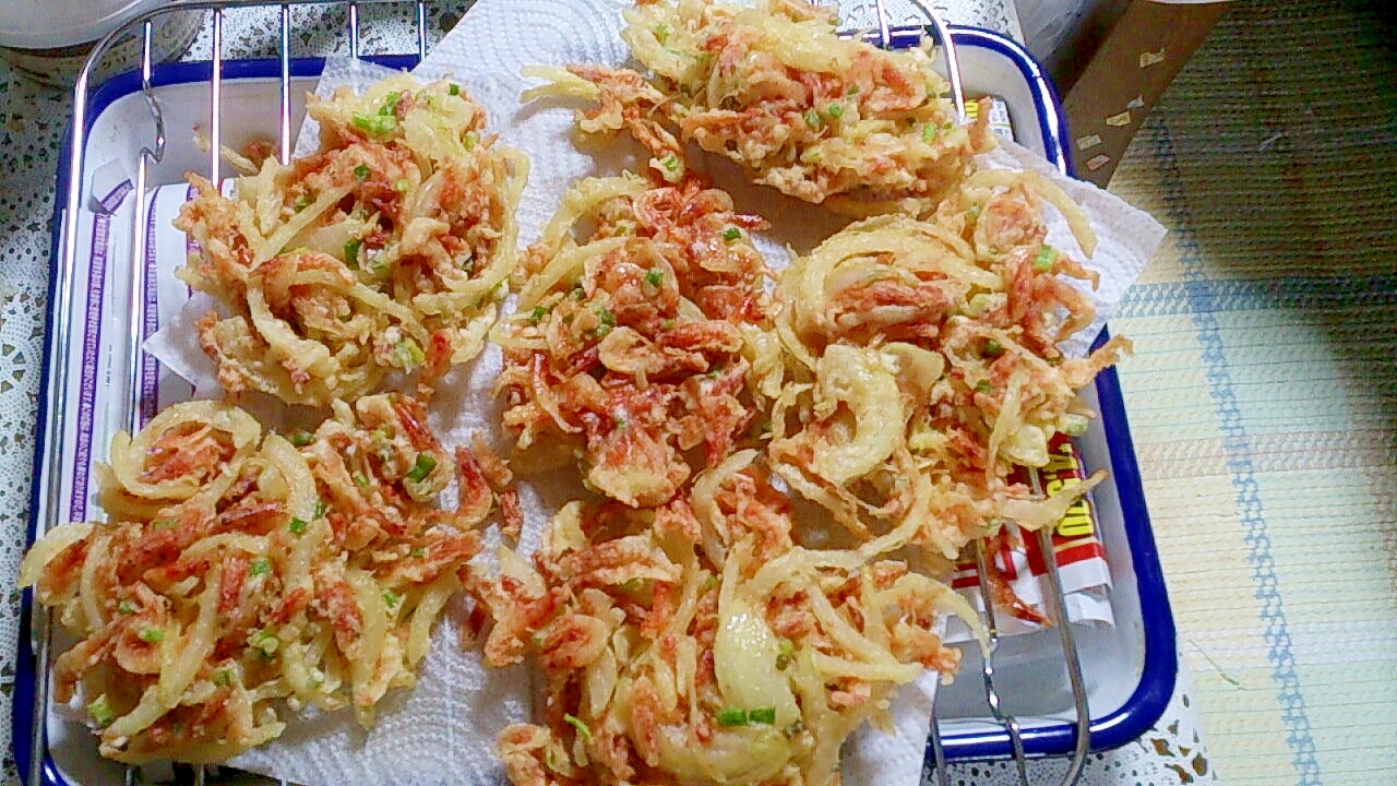 桜えびと玉ねぎのかき揚げ レシピ 作り方 By かずちゃん1243 楽天レシピ 桜えびと玉ねぎのかき揚げ レシピ 作り方 By かずちゃん1243 楽天レシピ