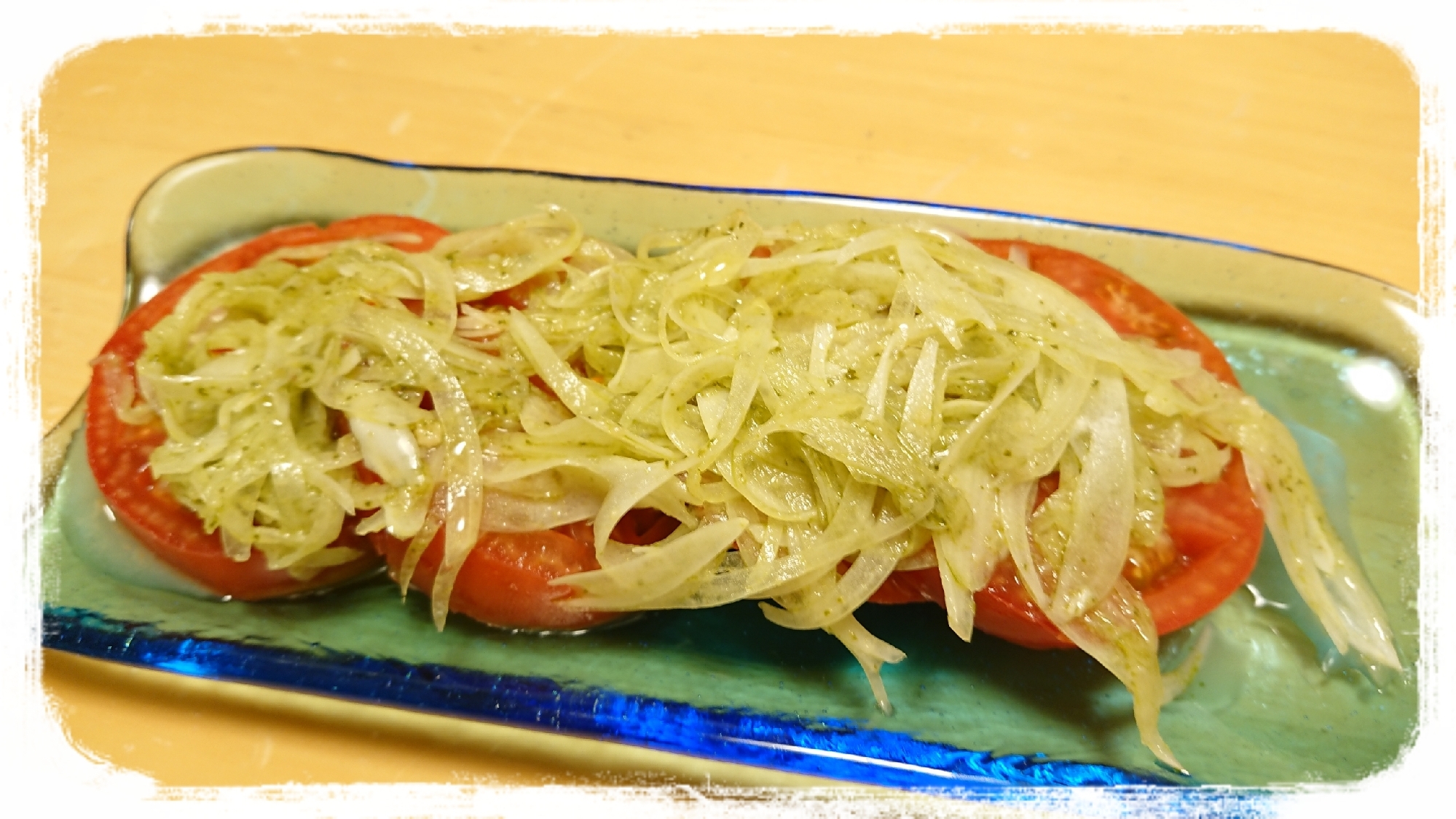 トマトサラダ 新玉ねぎバジルソース レシピ 作り方 By ぼーずの母ちゃん 楽天レシピ トマトサラダ 新玉ねぎバジルソース レシピ 作り方 By ぼーずの母ちゃん 楽天レシピ