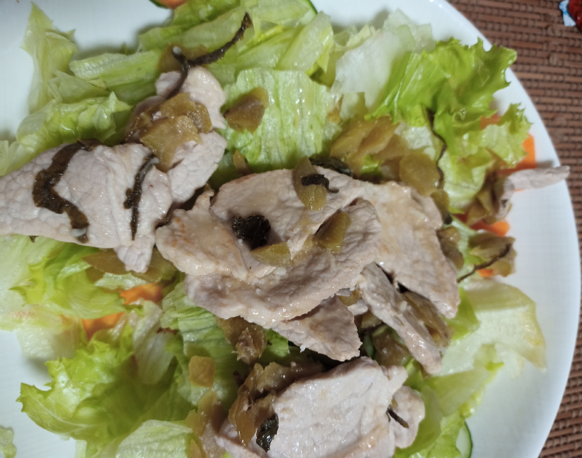 豚の梅酢紫蘇焼きサラダ