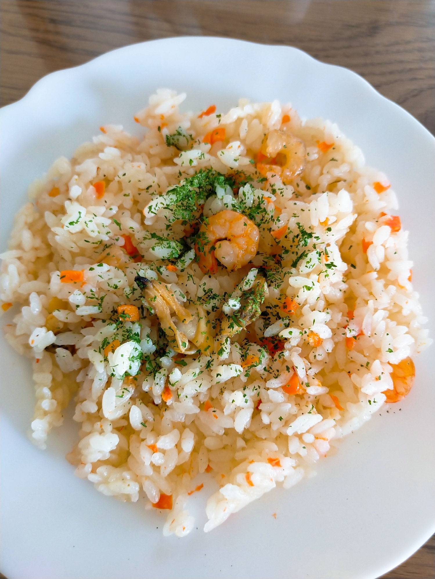 炊飯器で簡単!シーフードピラフ