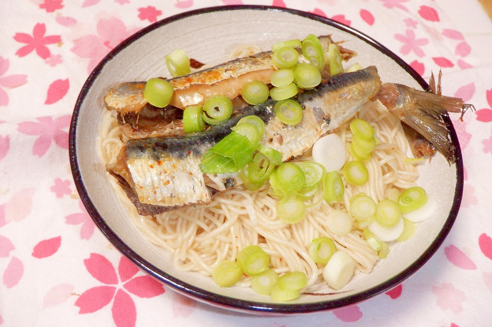 圧力鍋で♪アーリオオーリオ風いわしそうめん