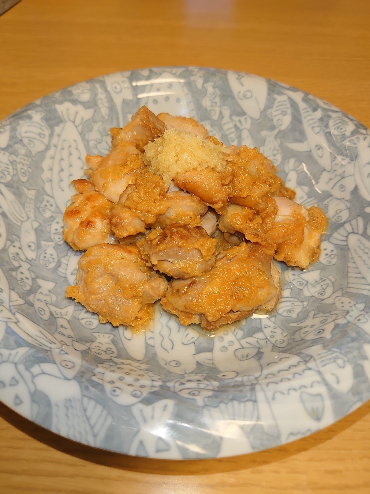 鶏もも肉の姜葱醤ジャンツォンジャン味噌焼き