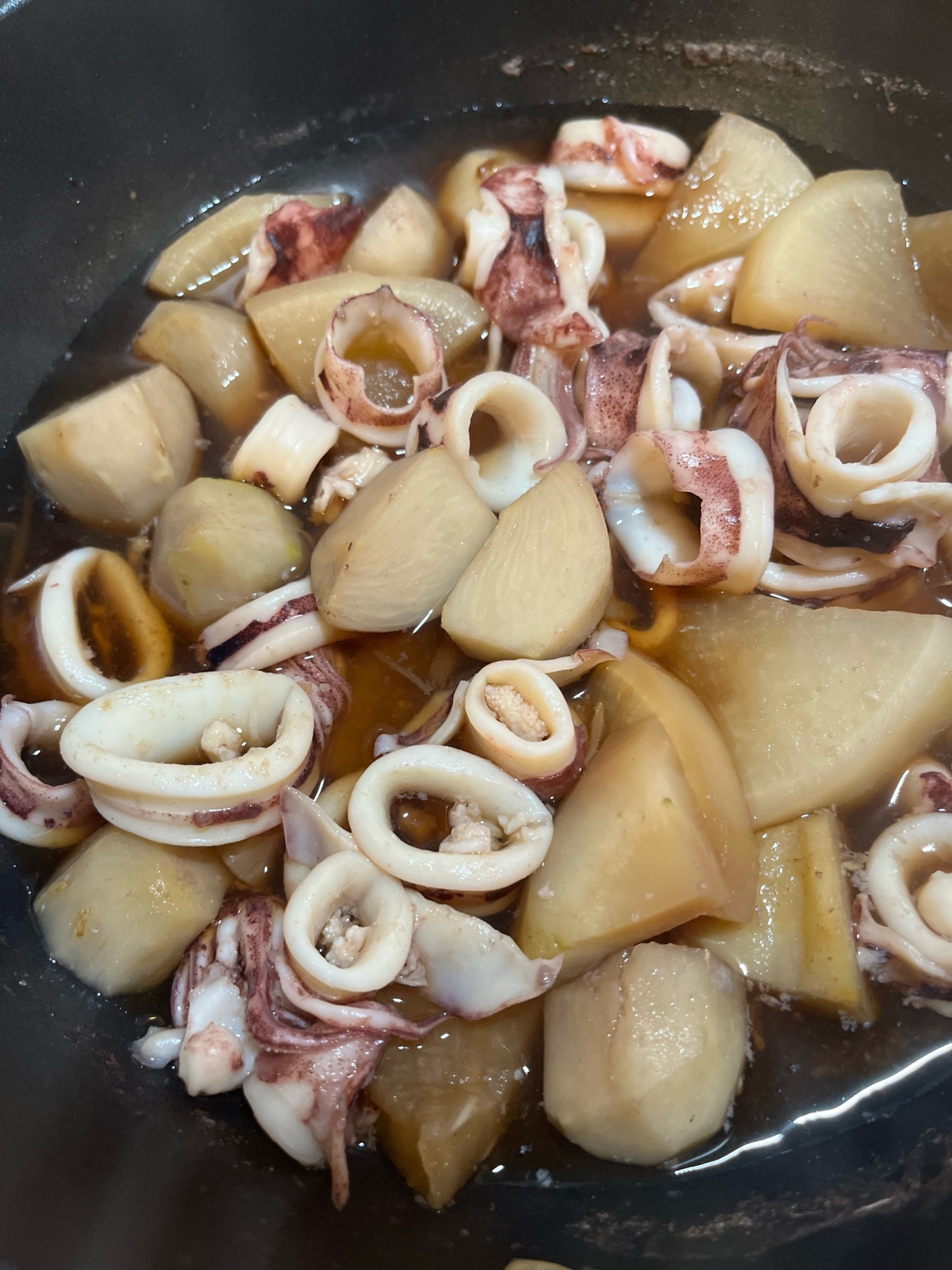 イカと大根、里芋の煮物