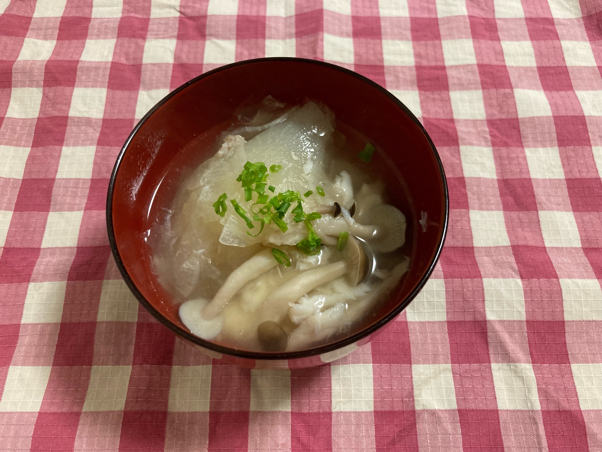 うちのスープ　スズキと大根の和風スープ