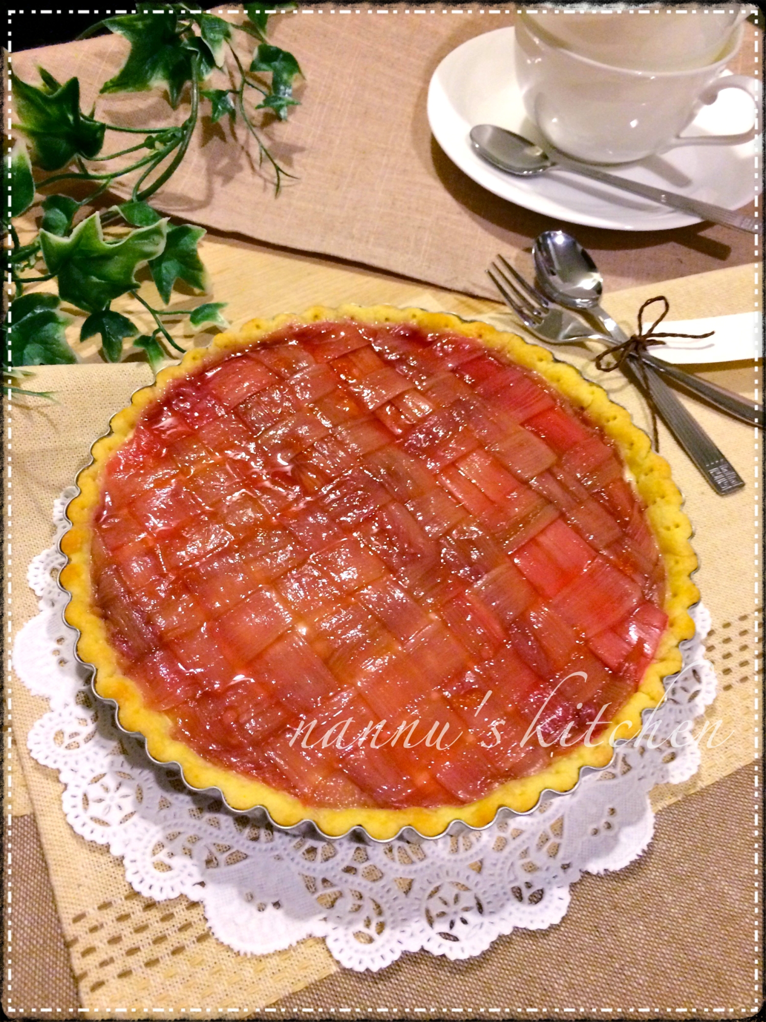 ルバーブの編みこみタルト レシピ 作り方 By Nannu S Kitchen 楽天レシピ ルバーブの編みこみタルト レシピ 作り方 By Nannu S Kitchen 楽天レシピ
