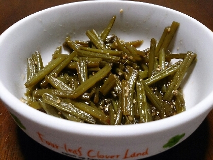 芋の茎きんぴら 下ごしらえから レシピ 作り方 By Ayamaa3315 楽天レシピ