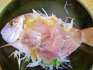 ゴマ油が食欲をそそる!ハナダイの”オイルかけ”