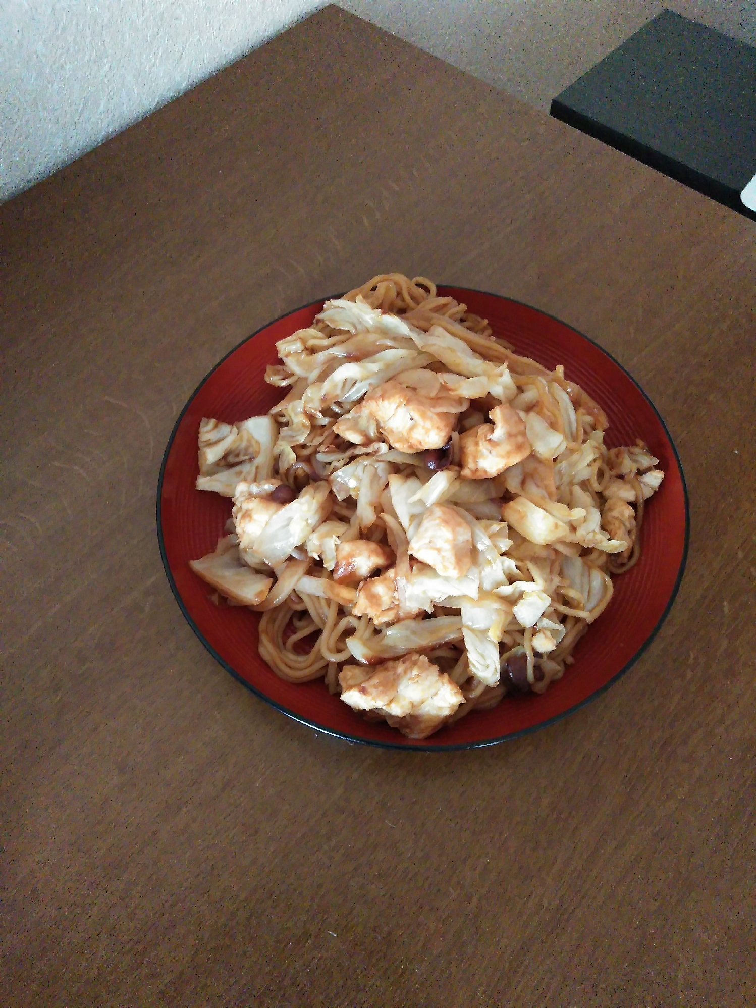 むね肉焼きそば