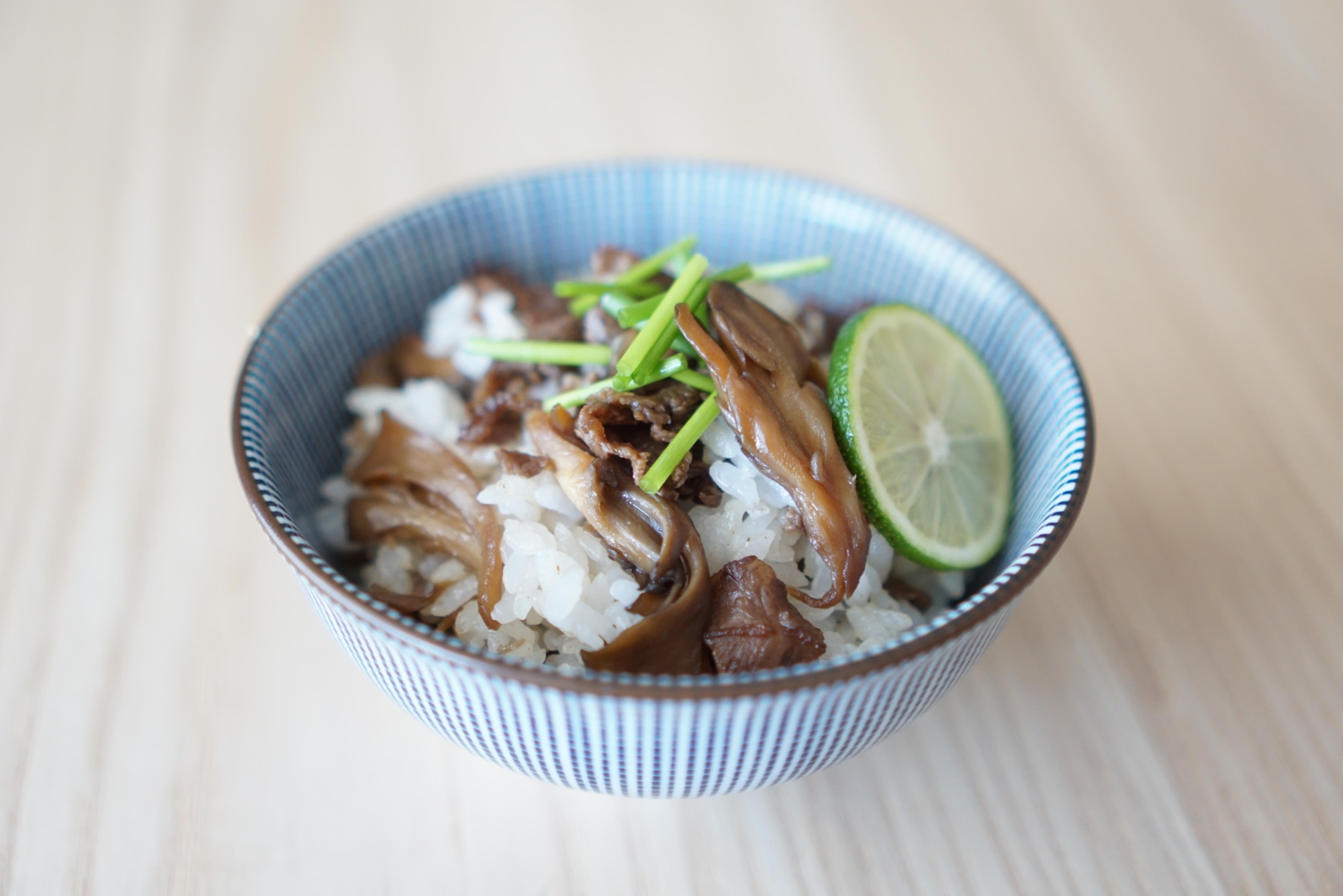 牛肉と舞茸の混ぜごはん