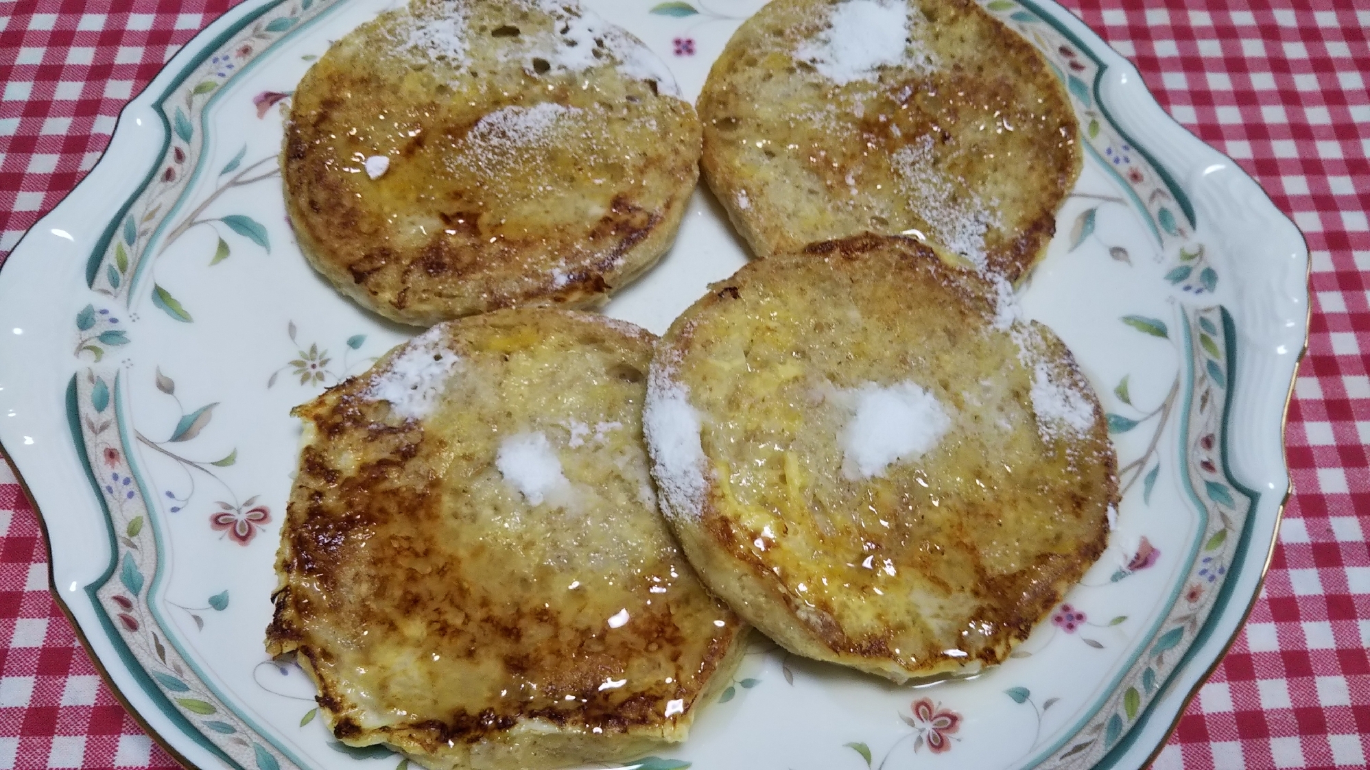 イングリッシュマフィンでフレンチトースト☆