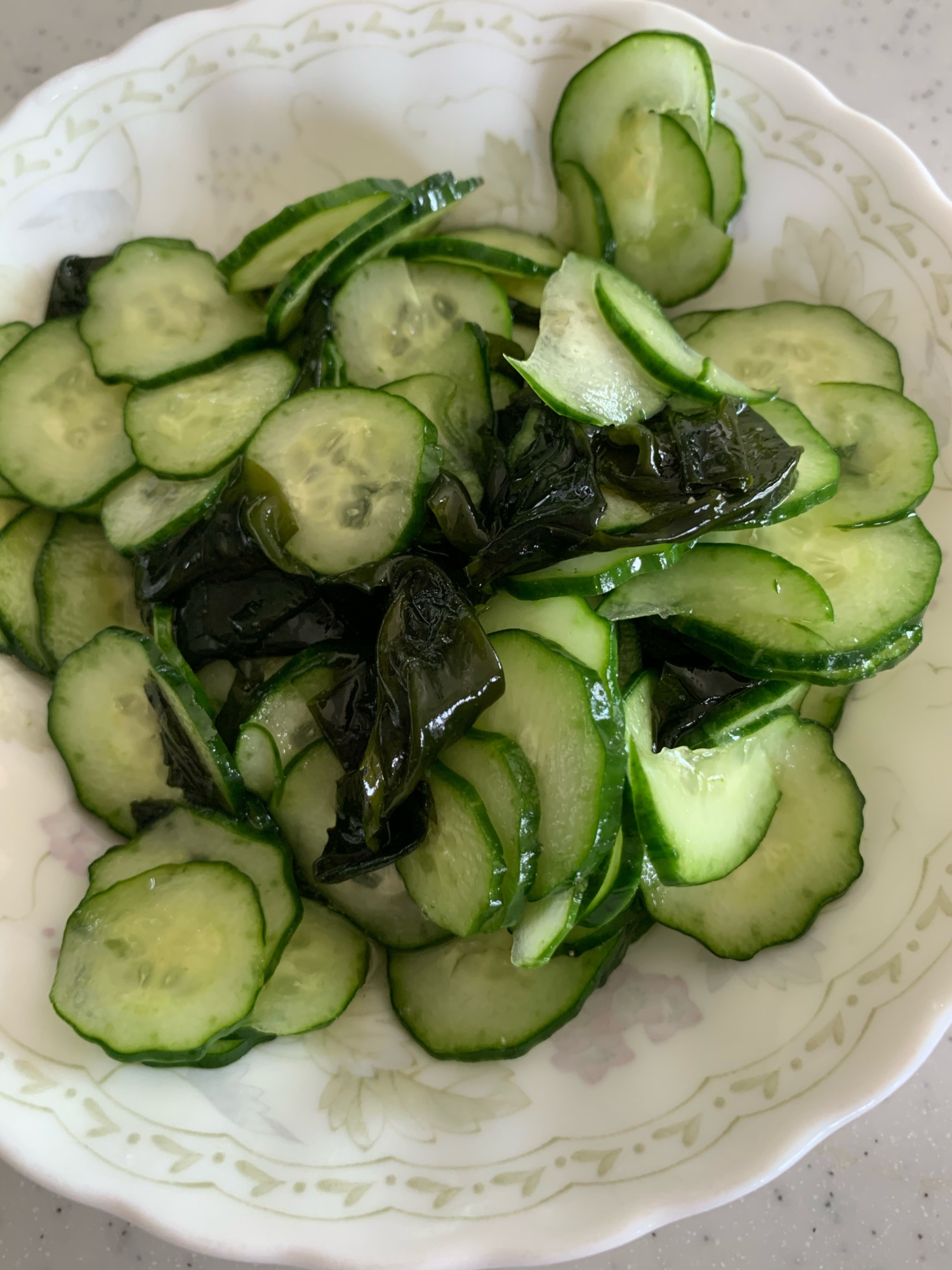 きゅうりとワカメの酢の物