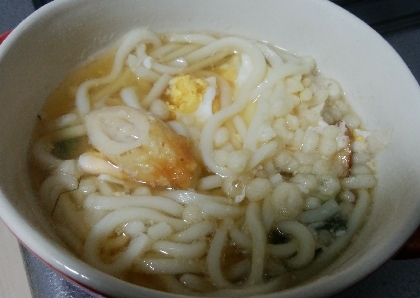 ちくわのダシで卵うどん・そば