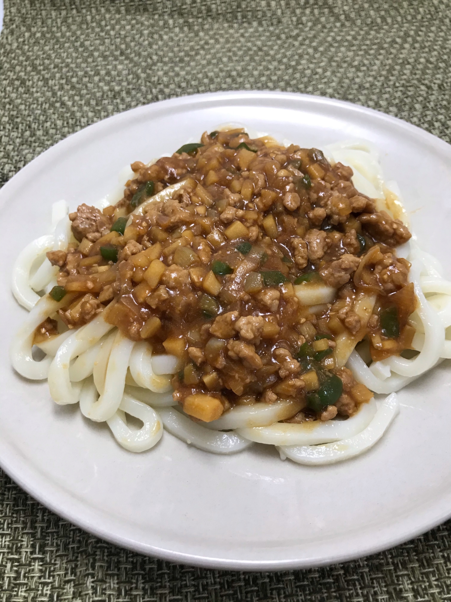 ご飯でも美味しい！肉みそうどん